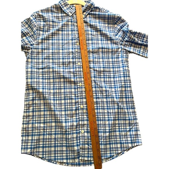 Vineyard Vines Youth Large (16)‎ Performance Long Sleeve Button Up Shirt Shades - Picture 6 of 7